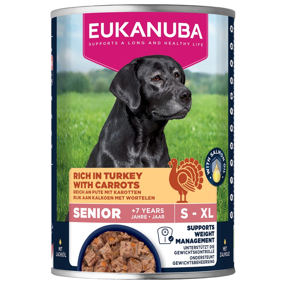 Eukanuba Eukanuba Turkey Senior Wet Dog Food pet food packaging